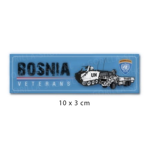 Sticker Bosnië veteraan