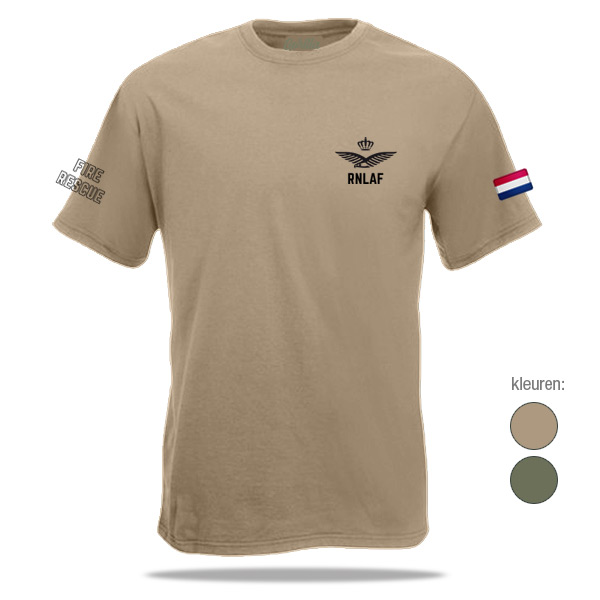 Fire - RNLAF T-shirt - Gorilla-shop.nl | Defensie t-shirts